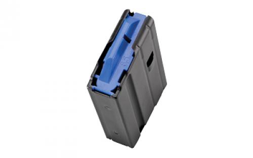 DURAMAG Magazine, 6.5 Grendel, 10 Rounds, Fits AR Rifles, Stainless Steel, Blue Anti-Tilt AGF Follower, Black 1065041176CPD