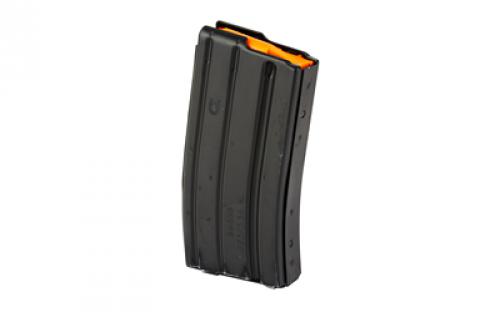 DURAMAG Magazine, 223 Remington/556NATO/300 Blackout, 20 Rounds, Fits AR-15, Orange AGF Follower, Aluminum, Black 2023001178CPD