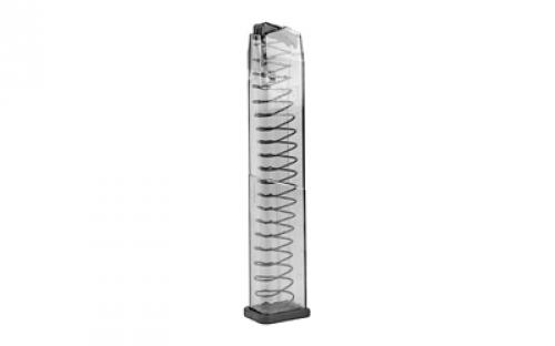 Elite Tactical Systems Group Elite Tactical Systems Group, Magazine, 10MM, 30 Rounds, Fits Glock 20/29/40, All Generations, Polymer, Clear GLK-20-30