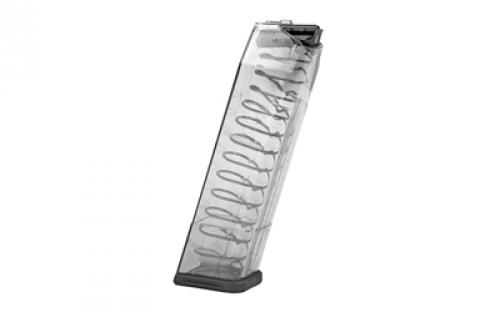 Elite Tactical Systems Group Elite Tactical Systems Group, Magazine, 45ACP, 18 Rounds, Fits Glock 21/30/41, All Generations, Polymer, Clear GLK-21-18