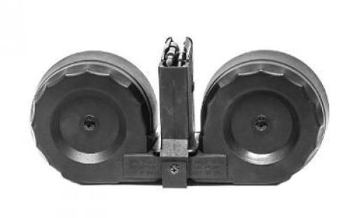 KCI USA Magazine, GEN 2 DRUM, 223 Remintong/556NATO, 100 Rounds, Fits AR15, Black KCI-MZ001