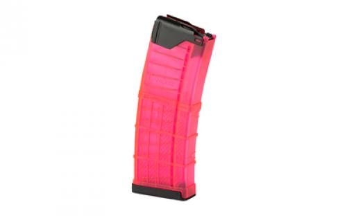 Lancer Magazine, L5 Advanced Warfighter, 223 Remington/556NATO, 30 Rounds, Fits AR Rifles, Polymer, Translucent Pink 999-000-2320-51