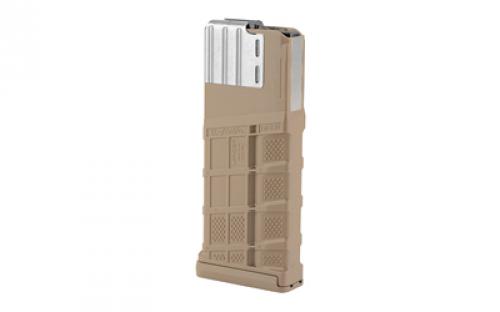 Lancer Magazine, L7 Advanced Warfighter, 308 Winchester/7.62 NATO/6.5 Creedmoor, 25 Rounds, Fits AR10 Rifles, Translucent Flat Dark Earth L7-25-FDE