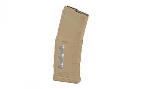 Mission First Tactical MFT Window EXD Polymer Magazine, 223 Remington/556NATO, .300 AAC Magazine, 30 Rounds, Fits AR Rifles, Polymer, Flat Dark Earth EXDPM556-W-SDE