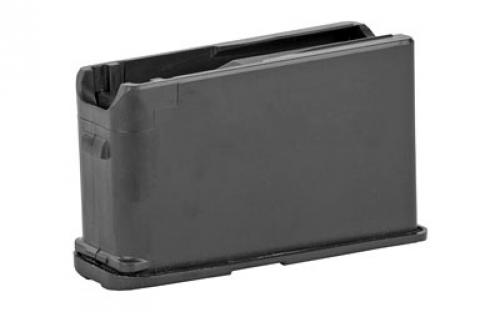 Mossberg Magazine, Short Action Caliber, 22-250 Rem, 243 Win, 7mm-08 Rem, 308 Win, 4 Rounds, Fits Patriot and 4X4 Rifles, Black 95347