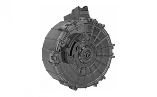 ProMag Drum Magazine, 12 Gauge, 20 Rounds, Fits Saiga, For 2-3/4 Shells, Polymer, Black SAI-A6