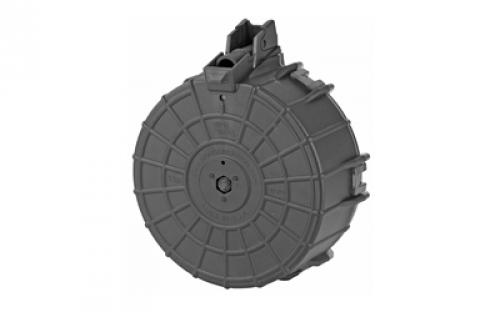 ProMag Drum Magazine, 12 Gauge, 20 Rounds, Fits Saiga, For 2-3/4" Shells, Polymer, Black SAI-A6