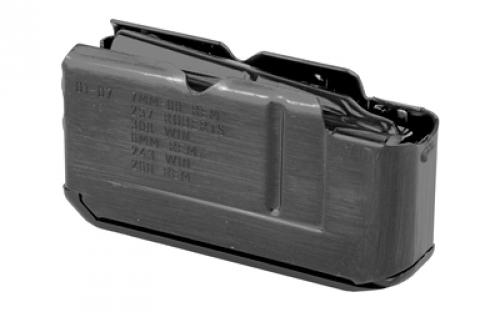 Remington Magazine, 308 Winchester, 4 Rounds, Fits Remington Model 783, Steel, Black R19522