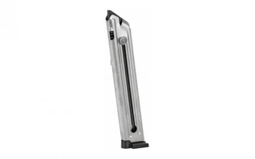 Ruger Magazine, 22 LR, 10 Rounds, Fits Ruger MKIII/MKIV, E-nickel Finish 90231