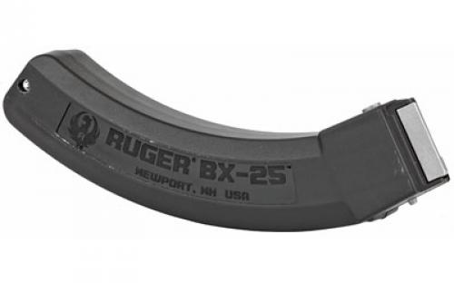 Ruger Magazine, BX-25, 22LR, 25 Rounds, Fits 10/22 Rifles, Black Polymer 90361