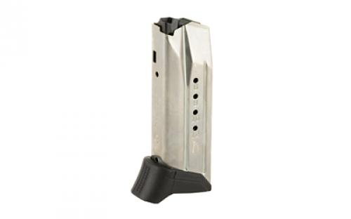 Ruger Magazine, 9MM, 12 Rounds, Fits Ruger American Compact, Steel, Silver 90618