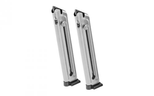 Ruger Magazine, 22LR, 10 Rounds, Fits Ruger MKIV and MKIII, 2 Pack, E-nickel Finish 90645