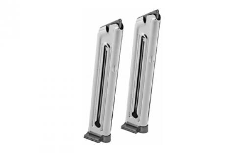 Ruger Magazine, 22LR, 10 Rounds, Fits Ruger MKIV and MKIII, 2 Pack, E-nickel Finish 90645