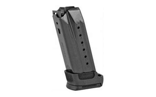 Ruger Magazine, 9MM, 15 Rounds, Fits Ruger Security-9, Steel, Black, Includes Sleeve Extension 90681