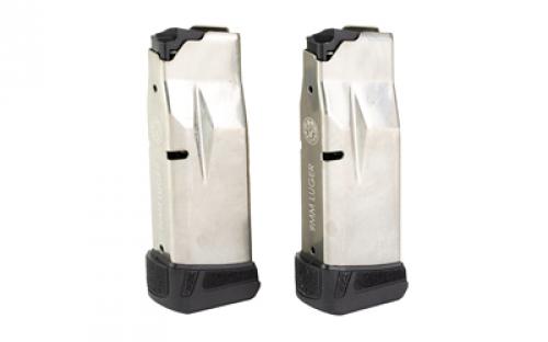 Ruger Magazine, 9MM, 12 Rounds, Fits Ruger MAX-9, Steel, Silver 90716