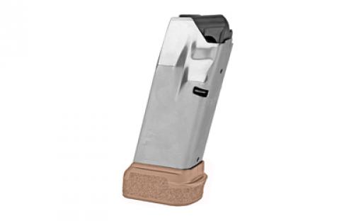 Springfield Magazine, 9MM, 13 Rounds, Fits Hellcat, with Flat Dark Earth Base, Stainless, Silver HC5913F