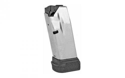 Springfield Magazine, 9MM, 13 Rounds, Fits Hellcat, with Black Base, Stainless, Silver HC5913