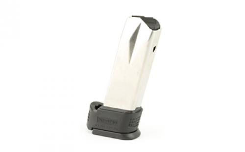 Springfield Magazine, 9MM, 16 Rounds, Fits Springfield XD Compact, with Sleeve Extension, Stainless, Silver XD0931