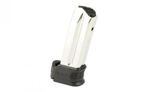 Springfield Magazine, 9MM, 10 Rounds, Fits XD-Mod.2 Subcompact, with Black Sleeve Extension, Stainless XDG0923BS