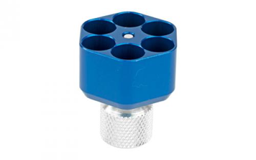 Pachmayr Speedloader, 357 Magnum, 38 Special, 6 Round, Fits S&W K Frame, Taurus 65/66/80/82, Rossi 971/951/851, CNC Machined from Solid Aluminum, Blued Finish 02652