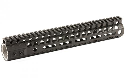 2A Armament Aethon, MLOK, Handguard, 7075-T6 Aluminum Barrel Nut, 6061 Extrusion, AR Rifles, 12, Anodized Black Finish 2A-AERML-12