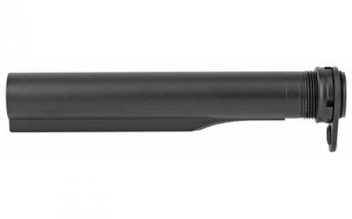 2A Armament Builder Series, AR10 Buffer Tube Assembly, 5-Position Billet Buffer, Aluminum End Plate, Steel Barrel Nut, Anodized Black Finish 2A-BSBT-10A
