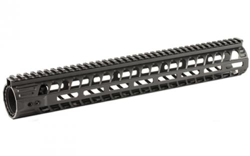 2A Armament 15 Handguard, 7075 Al Barrel Nut, 6061 Extrusion, 308WIN, DPMS High Standard, Threads Fit 1 7/16-16 UN-3A, Anodized Black Finish 2A-XRSC-15