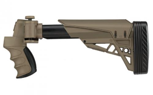ATI Outdoors Strikeforce, Adjustable Stock, Fits Mossberg 500/535/590/835, Maverick 88 (Proud Fit), Remington 870, Winchester 1200/1300 (Proud Fit), 12 Guage and 20 Guage Models, Matte Finish, Flat Dark Earth B.1.20.1135