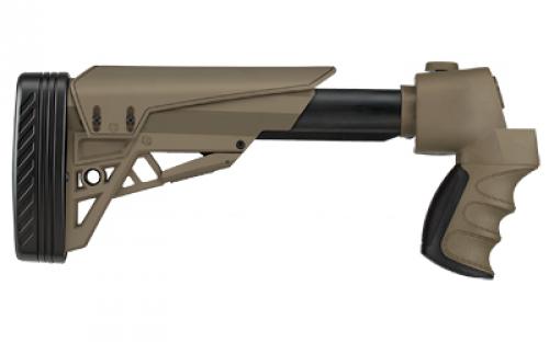 ATI Outdoors Strikeforce, Adjustable Stock, Fits Mossberg 500/535/590/835, Maverick 88 (Proud Fit), Remington 870, Winchester 1200/1300 (Proud Fit), 12 Guage and 20 Guage Models, Matte Finish, Flat Dark Earth B.1.20.1135
