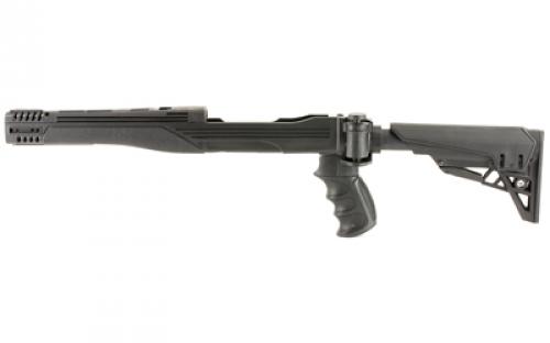 ATI Outdoors TactLite, Stock, Fits Ruger 10/22, 6 Position Adjustable Side Folding Stock w/ Cheekrest & Scorpion Recoil System, Black Finish B.2.10.1216