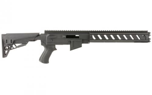 ATI Outdoors TactLite, Stock System, Fits Ruger 10/22, AR-15 Replicate Polymer Receiver, Aluminum 6-sided forend and Six Position Adjustable Stock, Black Finish B.2.10.2210