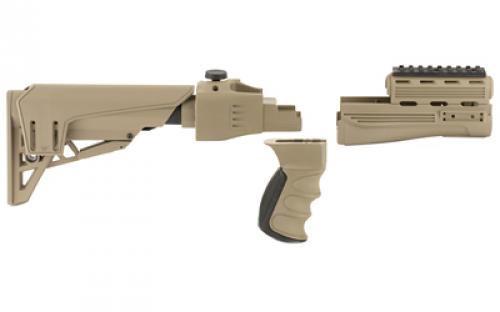 ATI Outdoors Strikeforce TactLite, Stock, Fits AK-47, 6 Position Collapsible Stock, Scorpion Recoil System, Adjustable Cheekrest, Flat Dark Earth Finish B.2.20.1250