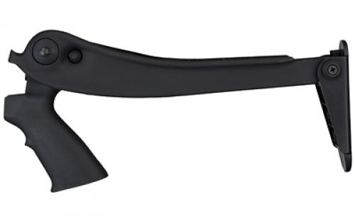 ATI Outdoors Stock, Fits Mossberg/Winchester/Remington, 12 & 20 Gauge, Top Folder, Black TFS0600