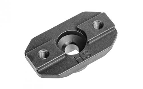 Arisaka Defense Rail Slider, Ball Head Adapter, For Arisaka Rail Slider, Fits Hog Saddle/Sunway, Anodized Finish, Black RS-BH-HS