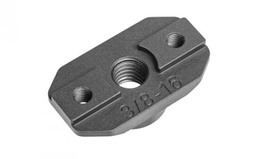 Arisaka Defense Rail Slider, Ball Head Adapter, For Arisaka Rail Slideer, Fits 3/8-16 Threaded Manfrotto Ball Heads, Anodized Finish, Black RS-BH-MF