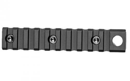 Arisaka Defense Rail Slider, Picatinny Rail M-Lok, 3 Slot, Fits M-LOK, Integrated QD Mount, Anodized Finish, Black RS-RAIL-3M