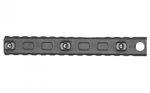 Arisaka Defense Rail Slider, Picatinny Rail M-Lok, 4 Slot, Fits M-LOK, Integrated QD Mount, Anodized Finish, Black RS-RAIL-4M