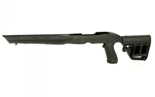 Adaptive Tactical Ruger 10/22 Stock, Polymer Construction, Adjustable Rear Stock with Magazine Storage Compartment, Fits Standard Ruger 10-22 Rifles, Not Compatible with Takedown Models, Black 1081039