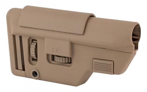 B5 Systems Collapsible Precision Stock, Flat Dark Earth, Medium Length Cheek Riser CPS-1305