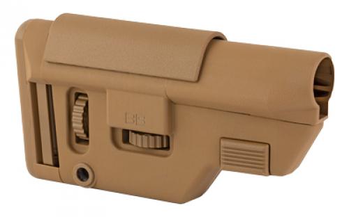 B5 Systems Collapsible Precision Stock, Coyote Brown, Medium Length Cheek Riser CPS-1306
