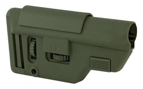 B5 Systems Collapsible Precision Stock, OD Green, Medium Length Cheek Riser CPS-1308