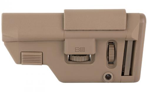 B5 Systems Collapsible Precision Stock, Flat Dark Earth, Short Length Cheek Riser CPS-1401
