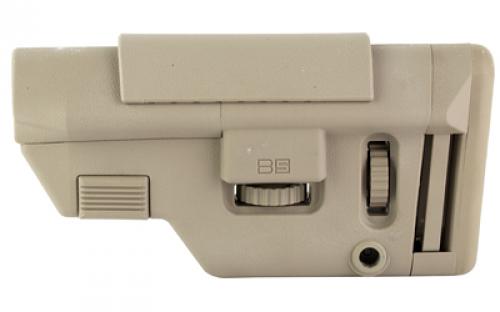 B5 Systems Collapsible Precision Stock, Flat Dark Earth, Long Length Cheek Riser CPS-1413