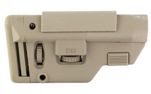 B5 Systems Collapsible Precision Stock, Flat Dark Earth, Long Length Cheek Riser CPS-1413