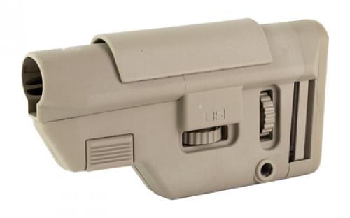 B5 Systems Collapsible Precision Stock, Flat Dark Earth, Long Length Cheek Riser CPS-1413