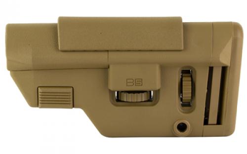 B5 Systems Collapsible Precision Stock, Coyote Brown, Long Length Cheek Riser CPS-1414