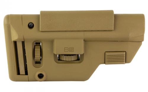 B5 Systems Collapsible Precision Stock, Coyote Brown, Long Length Cheek Riser CPS-1414