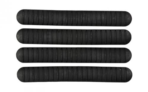 B5 Systems Rail Covers, 4 Pack, Fits M-LOK Rails, Matte, Black RCM-1256