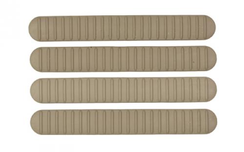 B5 Systems Rail Covers, 4 Pack, Fits M-LOK Rails, Matte, Flat Dark Earth RCM-1257