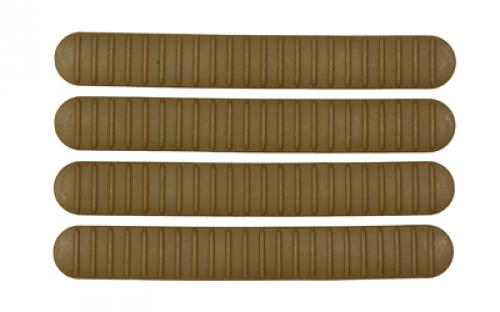 B5 Systems Rail Covers, 4 Pack, Fits M-LOK Rails, Matte, Coyote Brown RCM-1258
